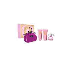 Versace Bright Crystal Eau De Toilette Spray 90ml Set 4 Pieces
