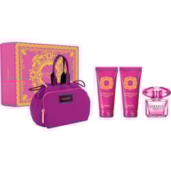 Versace Bright Crystal Absolu Gift Set EDP 90ml + Shower Gel 100ml + Body Lotion 100ml + Pouch