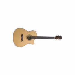 Oscar Schmidt OACEFN-A-U Auditorium Acoustic Electric Guitar with Ev-T Natural