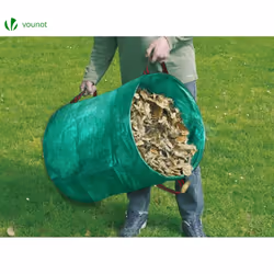 VOUNOT 272L Large Garden Waste Bags with Handles, Green, 3pcs - Additional view 5