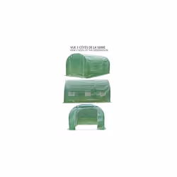 VOUNOT Polytunnel Greenhouse 3x2x2m 6mÂ² Poly Tunnels Gardening Walk In Pollytunnel Tent with Steel Frame - Additional view 4