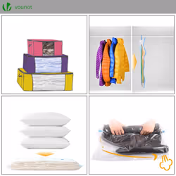 VOUNOT Vacuum Storage Bags for Clothes, Duvets, Pillows, Blankets, Set of 22 - Additional view 6