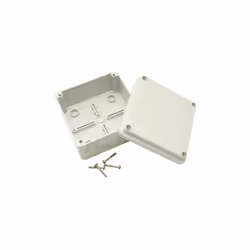 1 Pack - Gewiss GW 44 204 Junction Box Ip56 Screwed Lid Grey 100 x 100 x 50mm No Holes