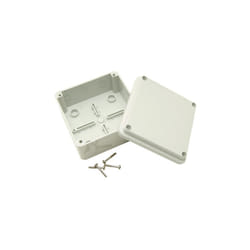 1 Pack - Gewiss GW 44 204 Junction Box Ip56 Screwed Lid Grey 100 x 100 x 50mm No Holes