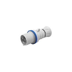 Gewiss GW60015H Industrial Plug 2P+E (3 Pin) 240V Blue - 32 Amp