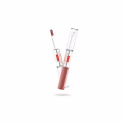 PUPA Milano Made To Last Lip Duo 011 Natural Brown 4ml, Brown, Natural Brown, 2 colours, Moisturizing, Women, Bottle