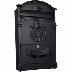 Blinky Residencia 27290-20 Letterbox, 26 x 9 x 41cm, Black