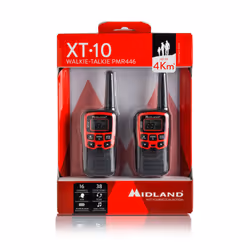 Midland XT10 two-way radio 16 channels 446.00625 - 446.09375 MHz Black, Red - Additional view 4