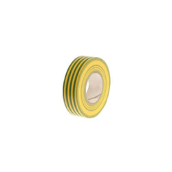 Faithfull FAITAPEPVCGY PVC Electricial Tape Green / Yellow 19mm x 20m