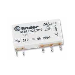 FINDER - Relay, SPCO, 6A, 24V dc