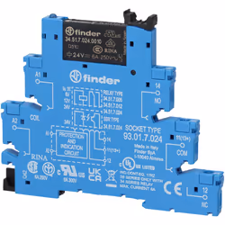 Finder 38.51.7.024.0050 24V Relay 6A Interface Module 38.51