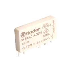 Finder 34.51.7.012.0010 12V Relay SPDT 6A Ultra Slim (34.51 Series)