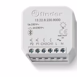 Finder TYPE 13.22, Multi-voltage relay, White, Metal, 10 m, 250 V, 16 A