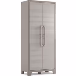 KIS Gulliver, Storage combination, Floorstanding, By-the-wall cabinet, 5 shelves, 2 door(s), Taupe