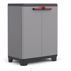 KIS Stilo, Black, Grey, Red, 1 shelves, Floorstanding, Universal, 2 door(s), Hinged door