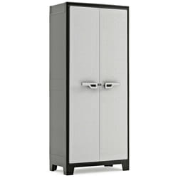 Keter Storage Cabinet with Shelves Black and Grey 182 cm Cupboard Organiser