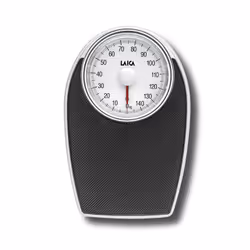 Laica PS2024, Mechanical personal scale, 150 kg, Black, White, 1 kg, kg, Stainless steel