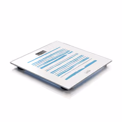 Laica PS1074W, Electronic personal scale, 150 kg, Multicolour, lb, Square, Tempered glass