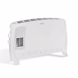 Argoclima JAZZ, Fan electric space heater, Indoor, Floor, White, Rotary, 2000 W
