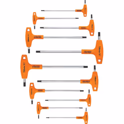Beta 96T Set of 11 High Torque T-Handle Hex Key Wrenches  2mm-10mm