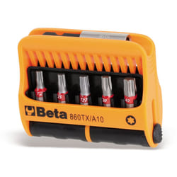 Beta 008600970 860 TX/A10 10pc Torx Bits With Magnetic Bit Holder 1/4in Hex
