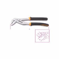 Beta 010480215 1048/Bm250 48mm Max Slip Joint Pliers - 250mm Long