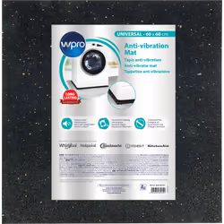 Wpro 484010678176 Anti Vibration Mat for Washing Machines ANT100, Anti-vibration mat, Universal, Rubber, Universal, 600 mm, 5 ...