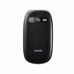 Brondi Amico Comfort, Clamshell, Dual SIM, 7.11 cm (2.8"), 1.3 MP, 800 mAh, Black