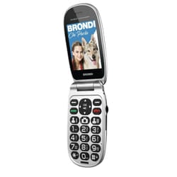 Brondi Amico Comfort 7.11 cm (2.8") Black, Silver Senior phone