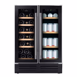 Hoover HWCB 60D UK, Freestanding, 38 bottle(s), Interior light, Black
