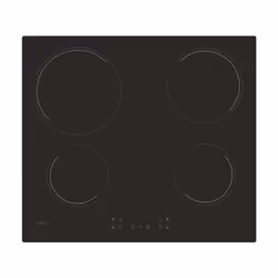 Candy Timeless CH64CCB, Black, Built-in, 59 cm, Ceramic, Glass-ceramic, 4 zone(s)
