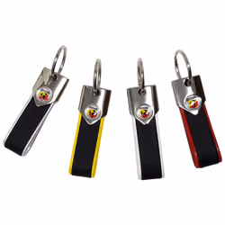 Abarth Official Key Ring  Yellow Carbon