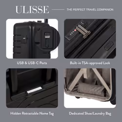 Bric's B|Y Ulisse 21-Inch Spinner - Luxury Carry-On Luggage With Spinner Wheels - Hard Shell Suitcases Made From Durable Polypropylene and Polycarbona