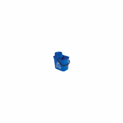 2Work Plastic Mop Bucket With Wringer 15 Litre Blue