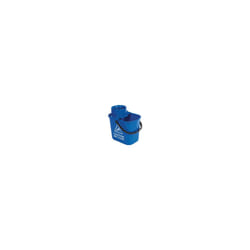 2Work Plastic Mop Bucket With Wringer 15 Litre Blue
