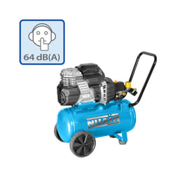 NUAIR OL244/24 TECH Compressor 1.1kW/1.5Hp, 24Lt, 8 Bar, Portable Tech - (13A)
