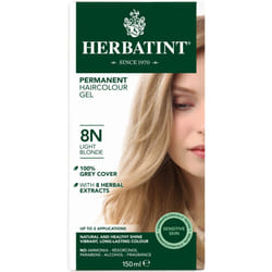 HERBATINT PERMANENT HAIR COLOUR GEL 150ML - Light Blonde - 8N