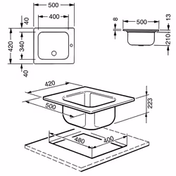 Smeg VS34/P3 kitchen sink