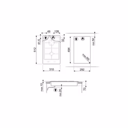 Smeg Classic Hob PGF32G Stainless steel - Additional view 4