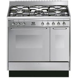Smeg CC92MX9 cooker Freestanding cooker Electric Gas Silver