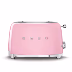 Smeg toaster TSF01PKEU (Pink), 2 slice(s), Pink, Steel, Buttons, Level, Rotary, 950 W, 220 - 240 V