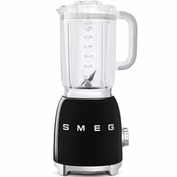 Smeg BLF01BLUK, Tabletop blender, Pulse function, Ice crushing, 800 W, Black