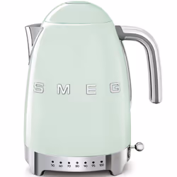 Smeg klf04pguk, 1.7 L, 3000 W, Green, Stainless steel, Water level indicator, Keep warm function