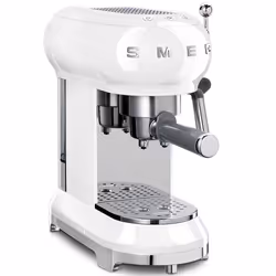 Smeg ECF01WHUK, Espresso machine, 1 L, Ground coffee, 1350 W, White