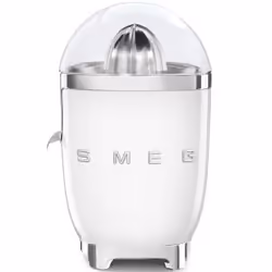 Smeg CJF01WHUK, Electric tomato juicer, White, 1 m, Stainless steel, Aluminium, Plastic