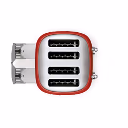 Smeg TSF03RDUK toaster 4 4 slice(s) 2000 W Red - Additional view 6