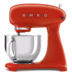 Smeg 50's Style Stand mixer SMF03RDEU Red, Stand mixer, Red, Knead, Mixing, 1 m, 4.8 L, Lever