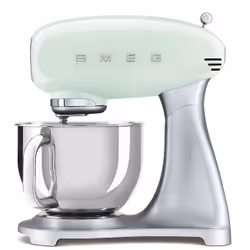 Smeg SMF02PGUK, Stand mixer, Green, Silver, Knead, Mixing, 1 m, 4.8 L, Lever