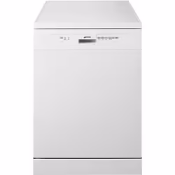 Smeg DF13E2WH, Freestanding, Full size (60 cm), White, White, Buttons, Lower, Upper