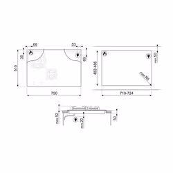 Smeg Classic Hob PM3743D Black - Additional view 4